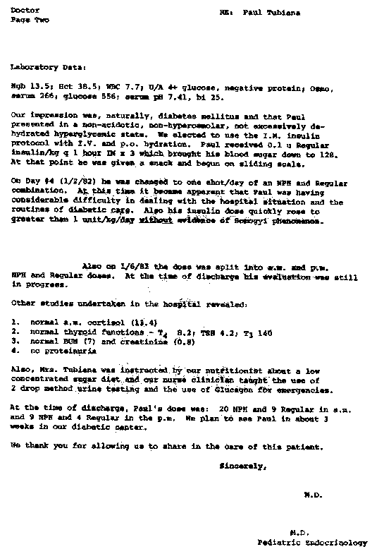 Original Diagnosis - Page 2